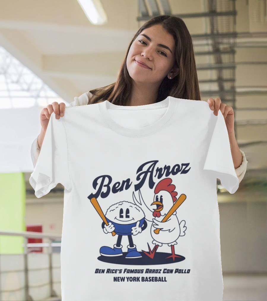 Ben Arroz Ben Rice's Famous Arroz Con Pollo New York Baseball T-Shirt