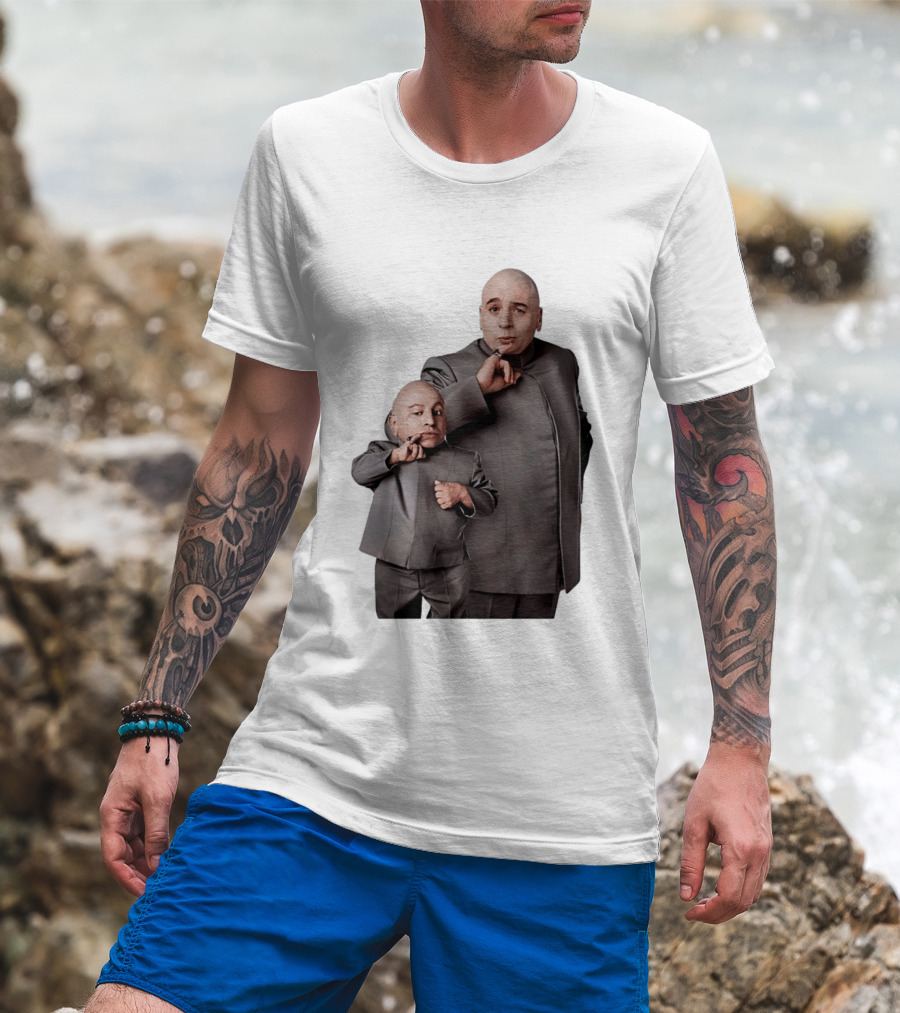 Dr Evil And Mini Me Iconic Duo Mike Myers Verne Troyer T-Shirt