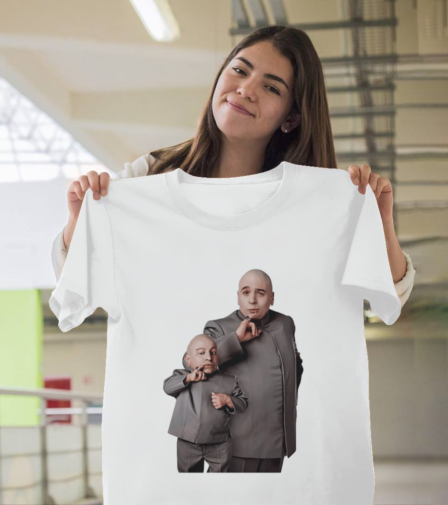 Dr Evil And Mini Me Iconic Duo Mike Myers Verne Troyer T-Shirt