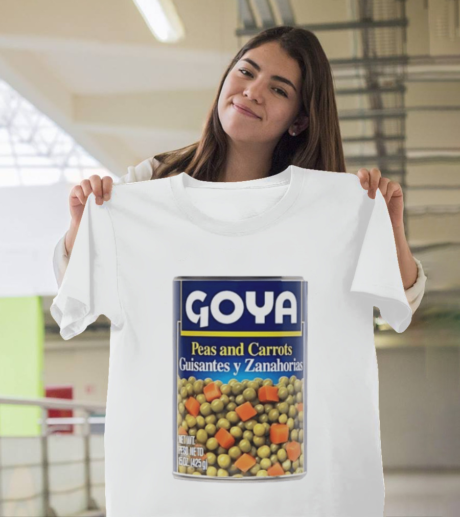 Goya Peas And Carrots Guisantes Y Zanahorias 15 Oz 425 G Canned Vegetable Mix T-Shirt