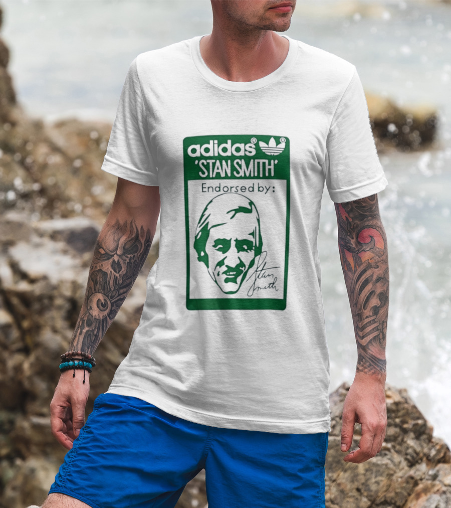 Adidas Stan Smith Endorsed Logo Green T-Shirt