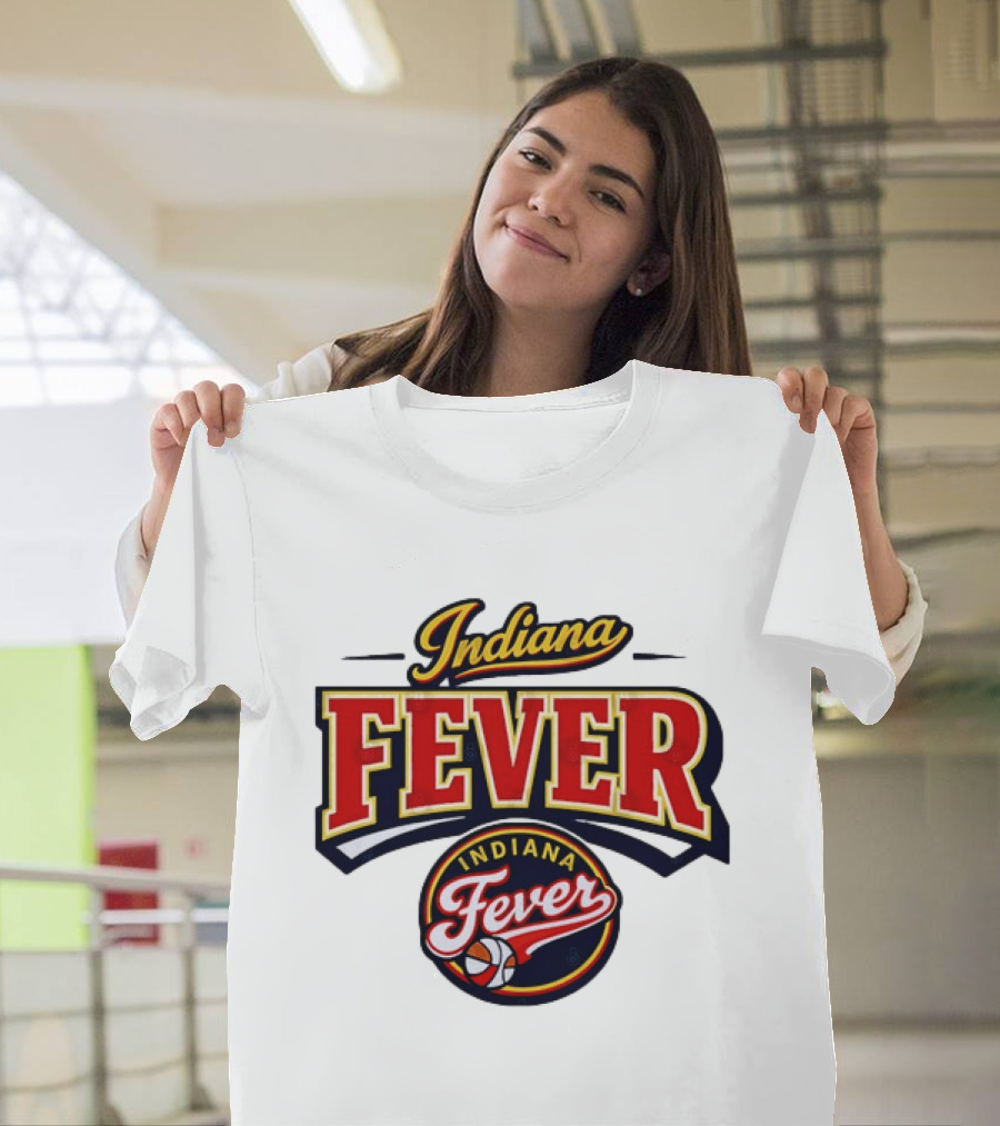 Indiana Fever WNBA Basketball Team Logo Historic T-Shirt