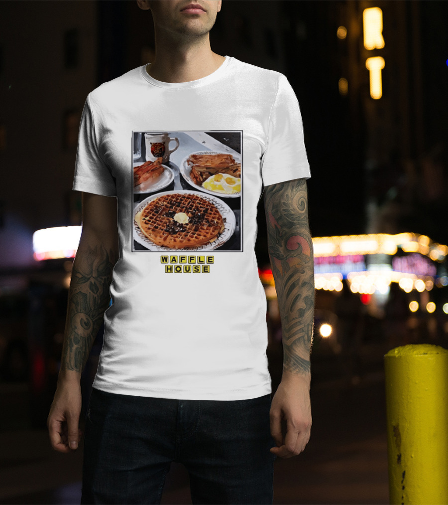 Onward Reserve Waffle House Breakfast Waffle Eggs Bacon T-Shirt
