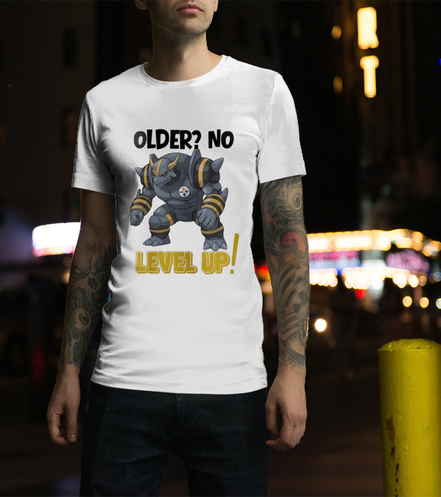 Pittsburgh Steelers X Pokémon 30th Anniversary Older No Level Up T-Shirt