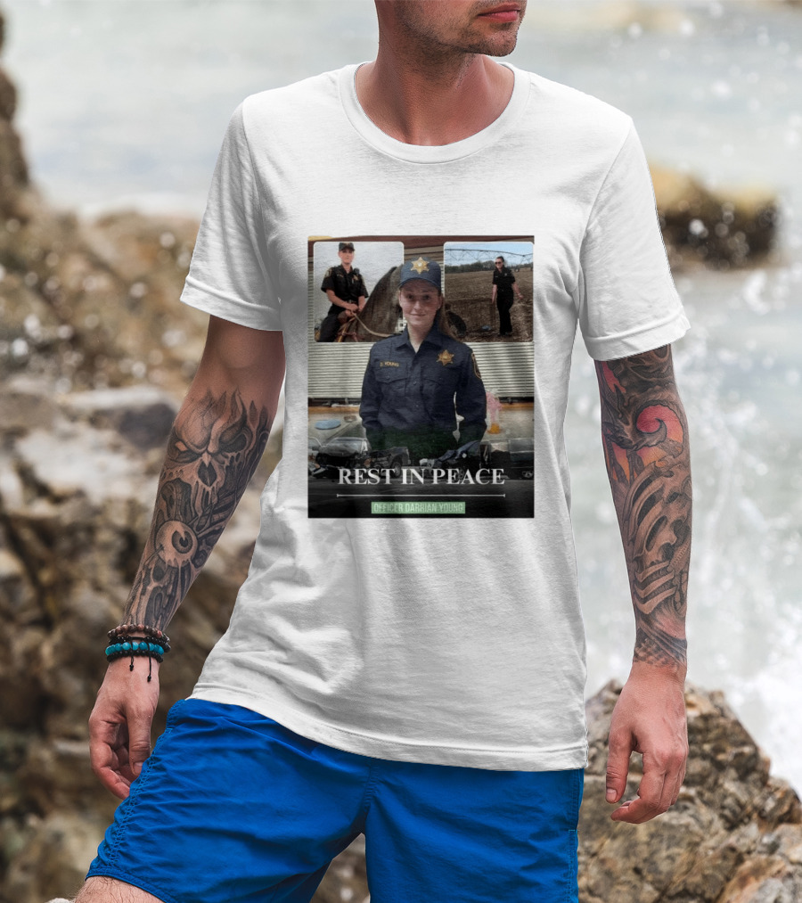 Rest In Peace Officer D. Young Memorial T-Shirt