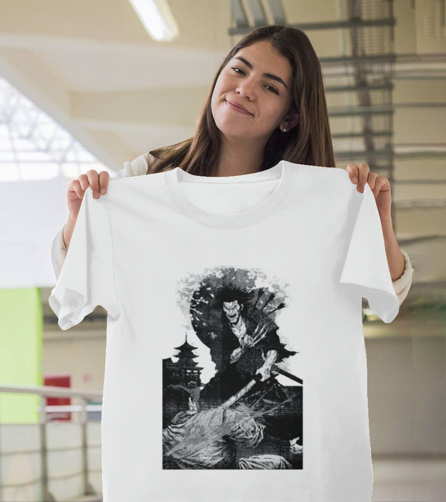 Wolverine Logan Marvel Comics Samurai Japan Sakura Cherry Blossoms Battling Warrior Scene T-Shirt