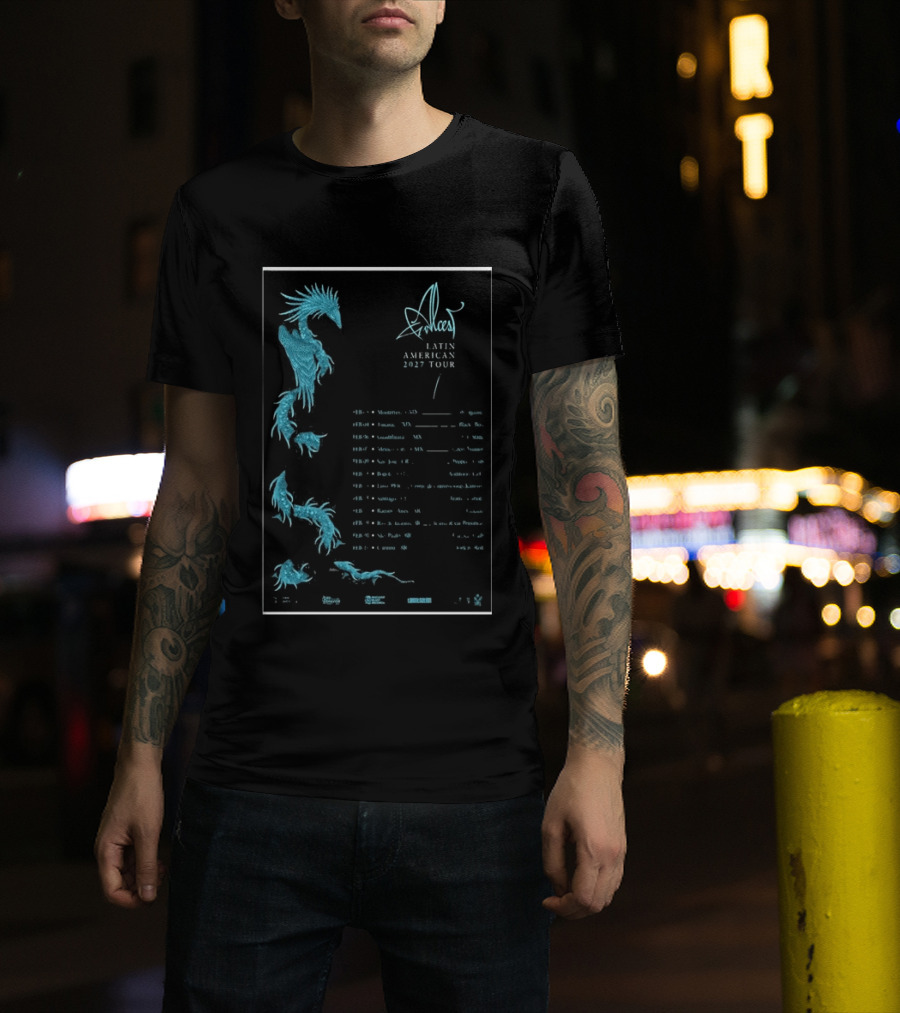 Alcest Latin American Tour 2027 Dates And Locations With Mythical Dragon T-Shirt