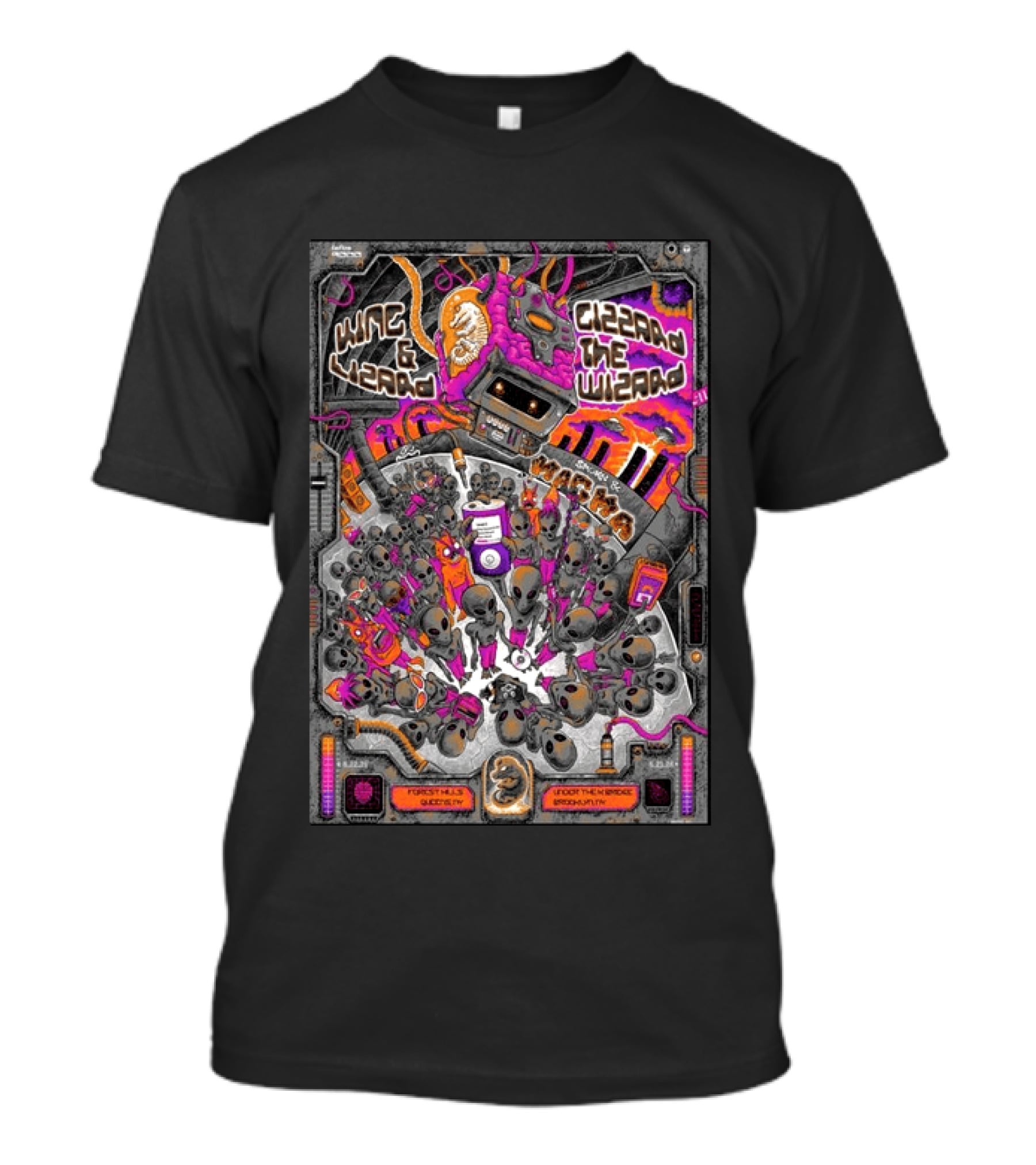 King Gizzard & The Lizard Wizard Aug 22 2026 Forest Hills Stadium Queens New York Tour Under The Bridge Brooklyn T-Shirt