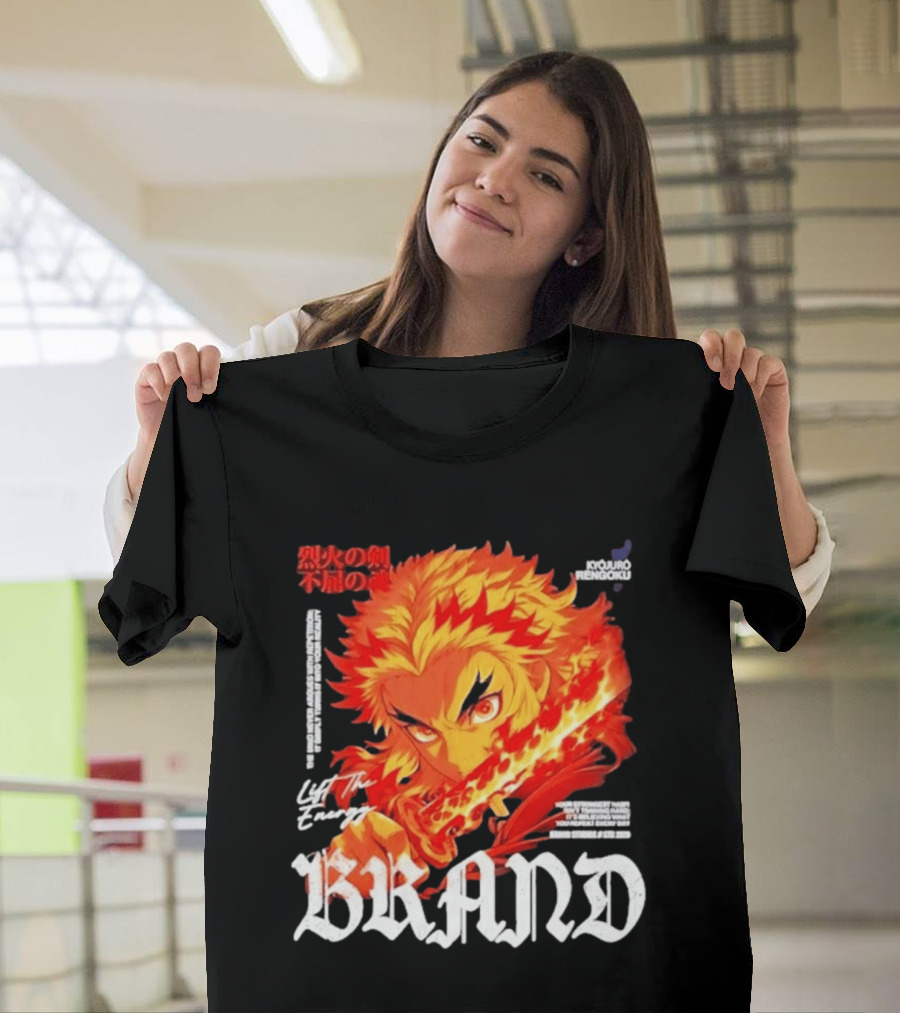 Kyojuro Rengoku Lift The Energy Flame Sword T-Shirt