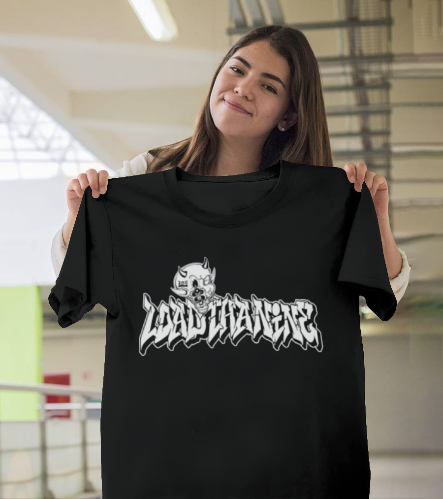 Loadthanine Devil1 Graffiti Style Demon Cartoon T-Shirt