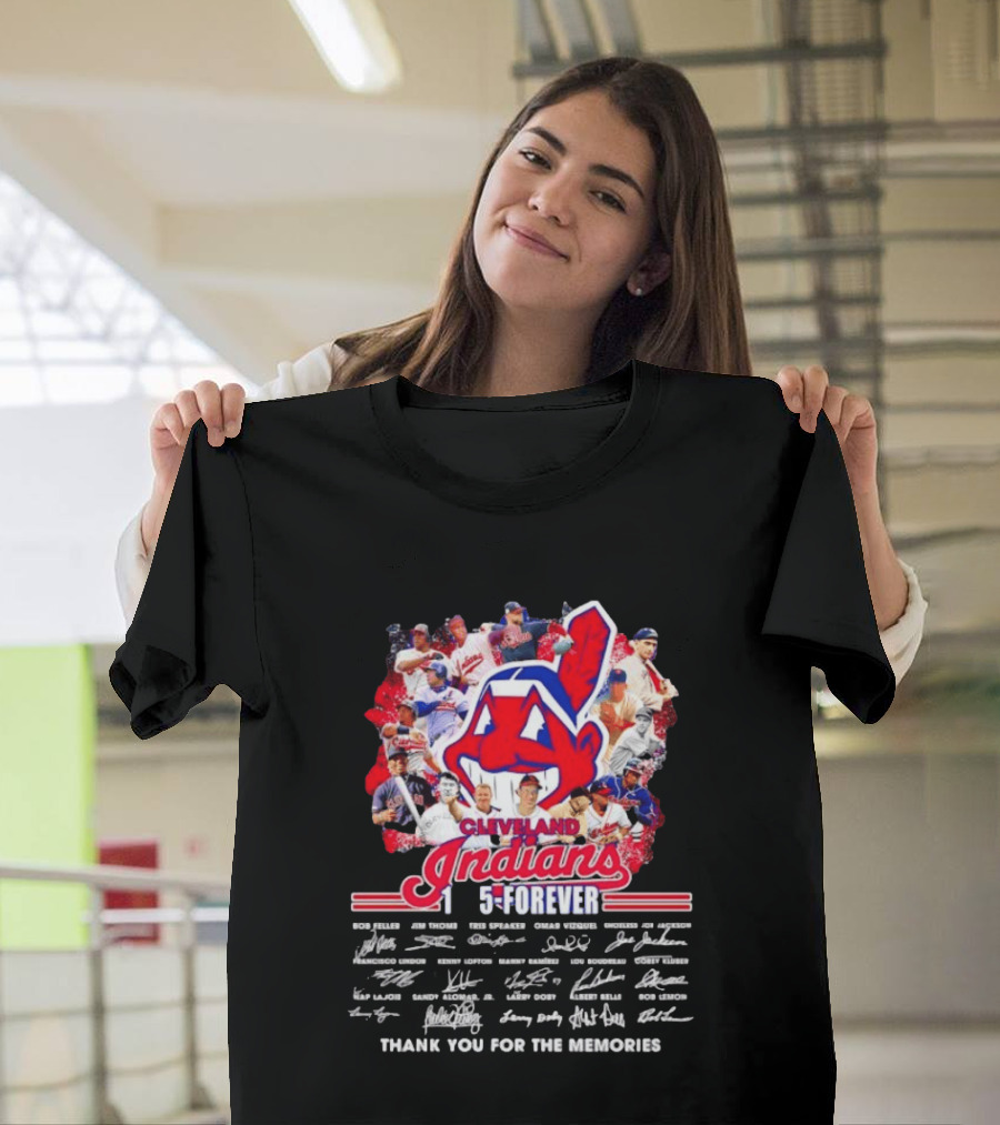 Cleveland Indians 1915 Forever Players Legends Thank You For The Memories T-Shirt