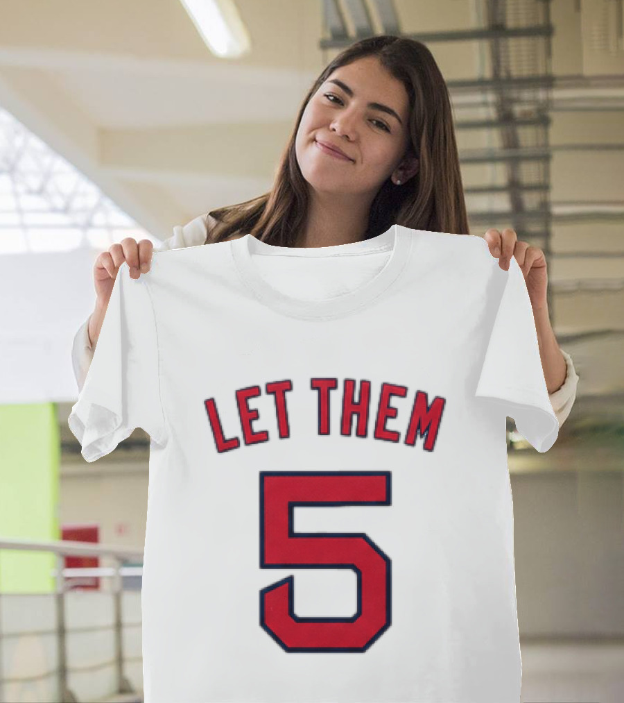 2026 Red Sox Let Them 5 Jersey Giveaway Red Sox Promotion T-Shirt