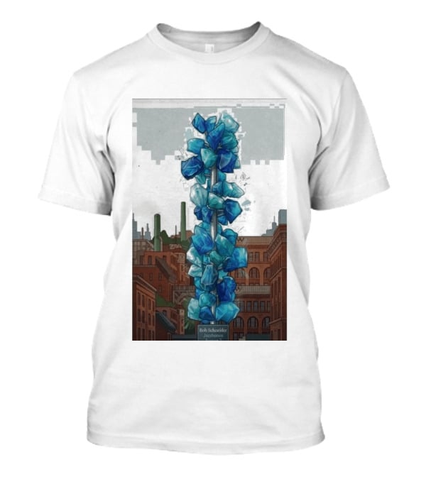 Bob Schneider Jazzbones Tacoma Washington August 7 2026 Blue Crystal Cityscape T-Shirt