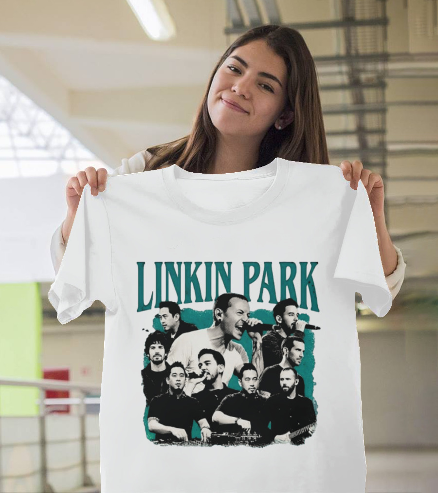 Linkin Park Chester Bennington Mike Shinoda Band Collage T-Shirt