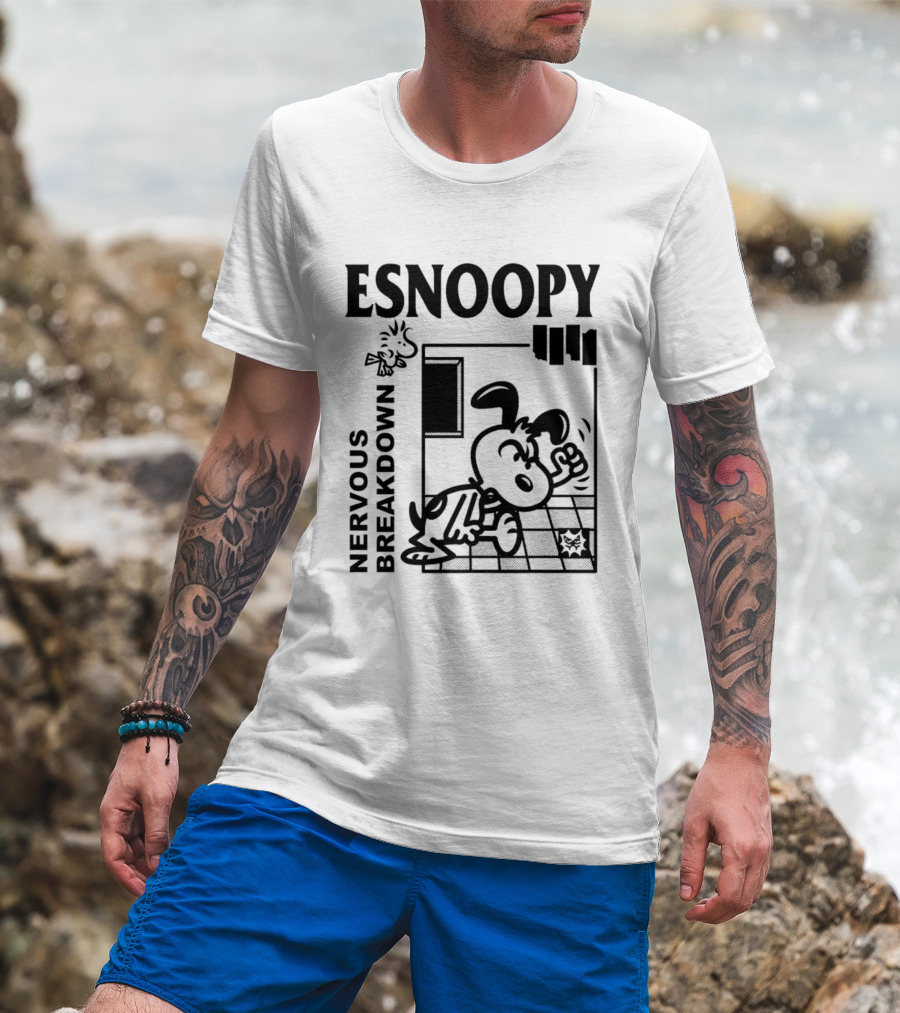 ESNOOPY Nervous Breakdown Comic T-Shirt