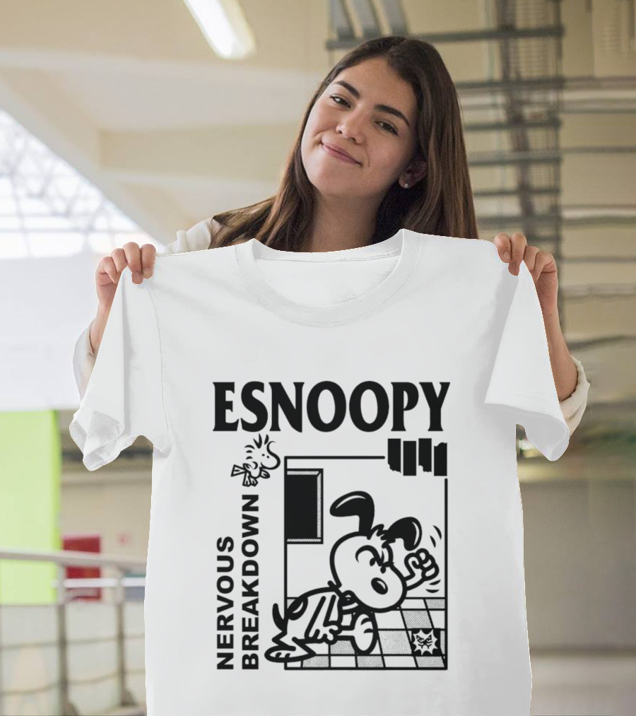 ESNOOPY Nervous Breakdown Comic T-Shirt