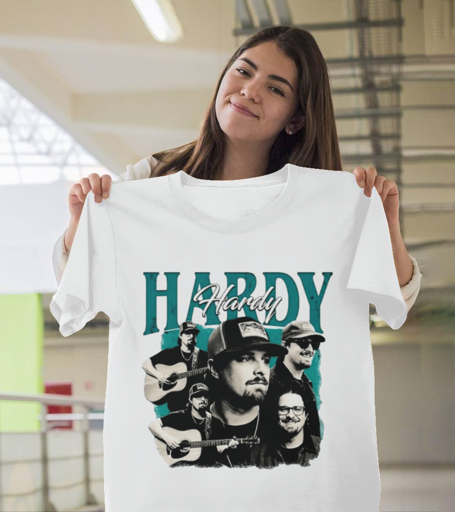 Hardy Country Music Singer Montage Collage T-Shirt