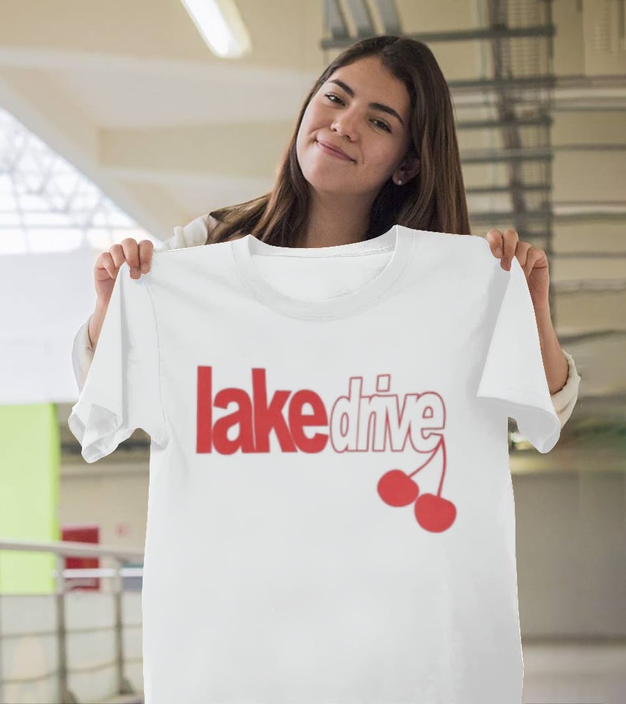 Lake Drive Cherry Ringer Retro Style Vibes T-Shirt