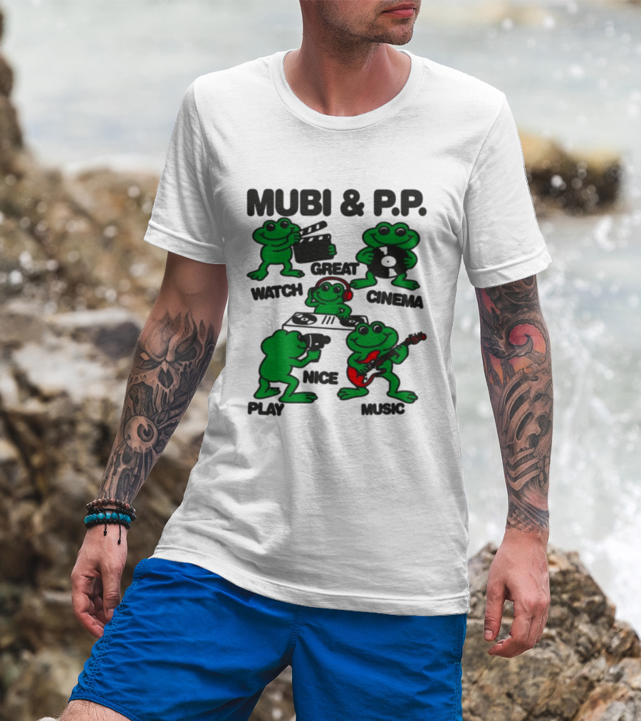 Mubi & P.P. Great Cinema Play Nice Music T-Shirt
