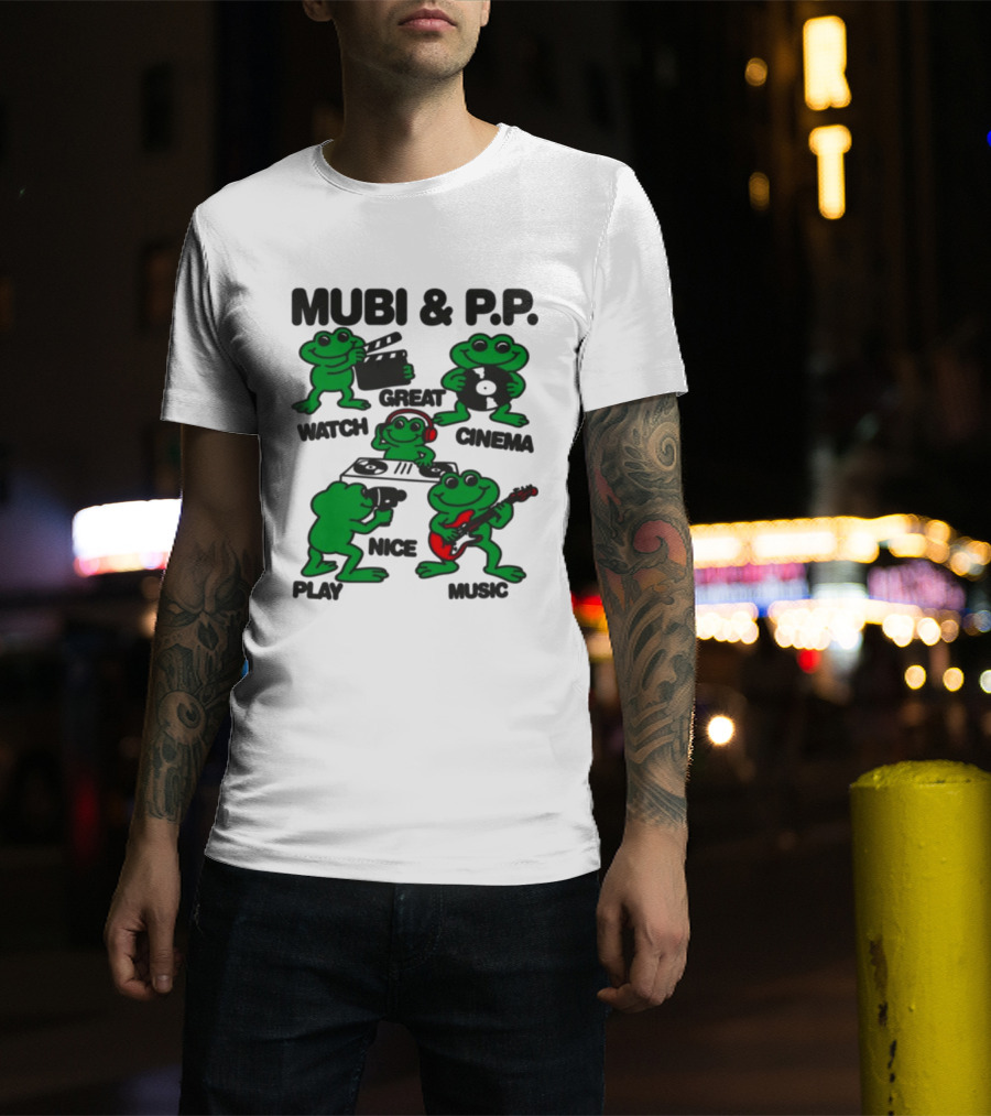 Mubi & P.P. Great Cinema Play Nice Music T-Shirt