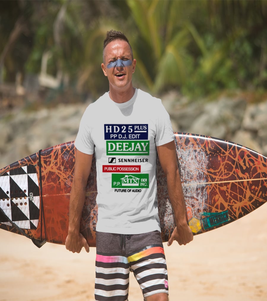 HD25 Plus PP DJ Edit Deejay Sennheiser Future Of Audio T-Shirt