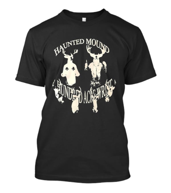 Haunted Mound Hundred Acre Wrist Sematary Deer Skull T-Shirt