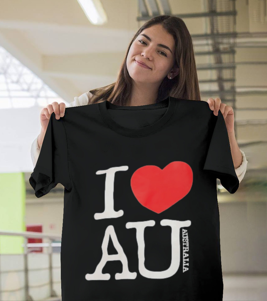 I Love AU Heart Australia Souvenir T-Shirt