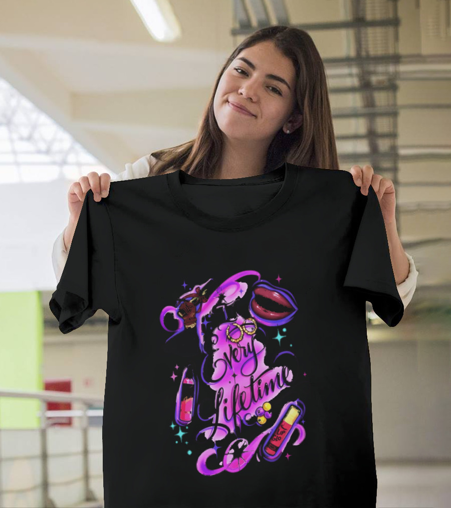 In Every Lifetime Hustle Lip Glo Airbrush T-Shirt