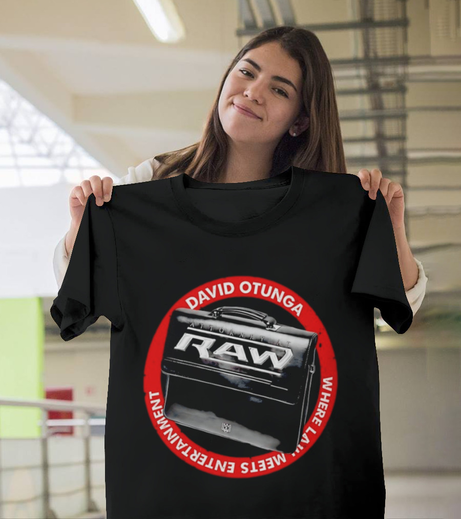 David Otunga Raw Attorney Briefcase Where Law Meets Entertainment T-Shirt