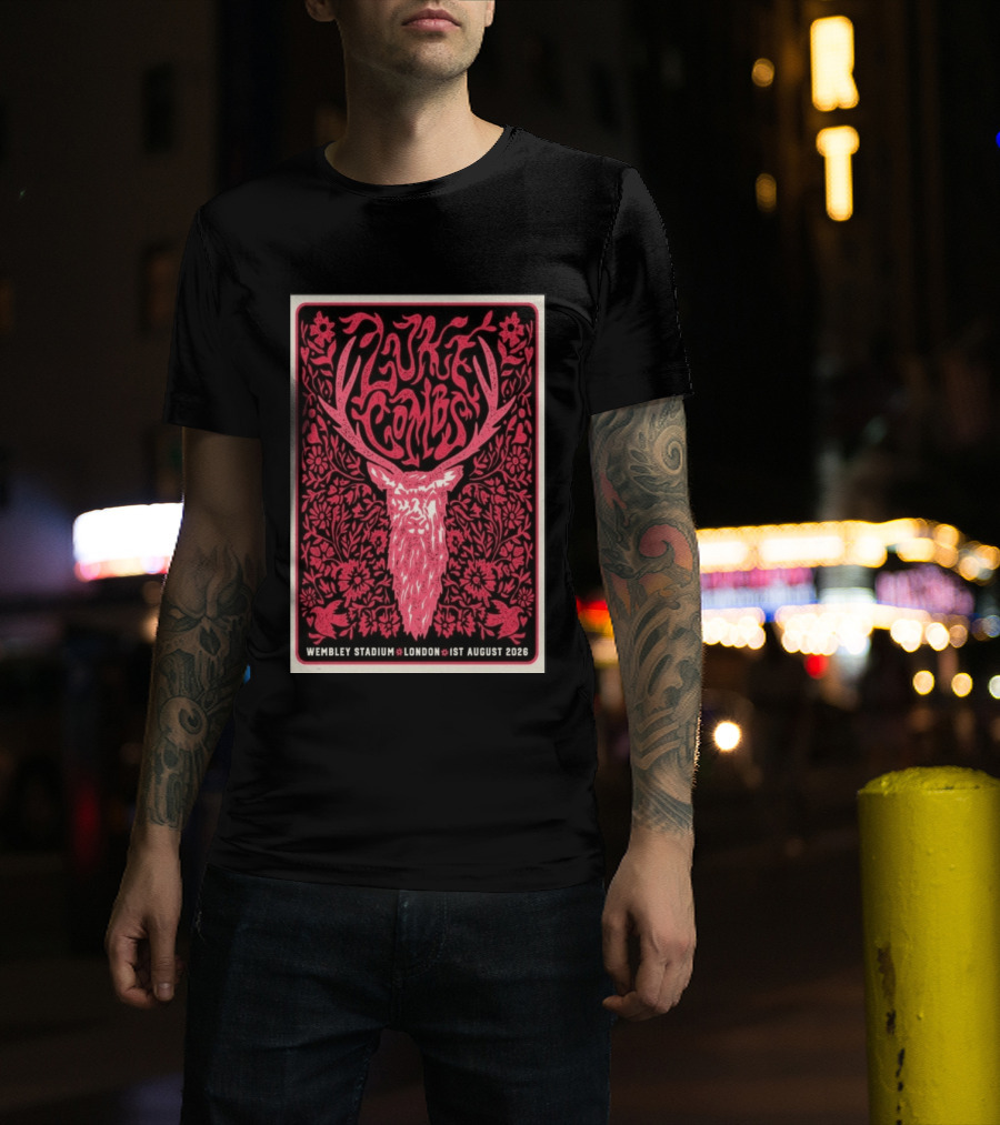 Luke Combs Wembley Stadium London 1st August 2026 Floral Antler T-Shirt