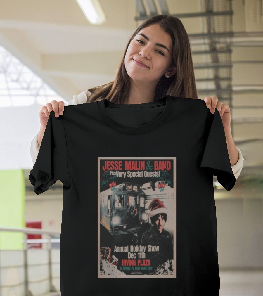 Jesse Malin & Band Special Guests Annual Holiday Show Dec 11th Irving Plaza New York City T-Shirt