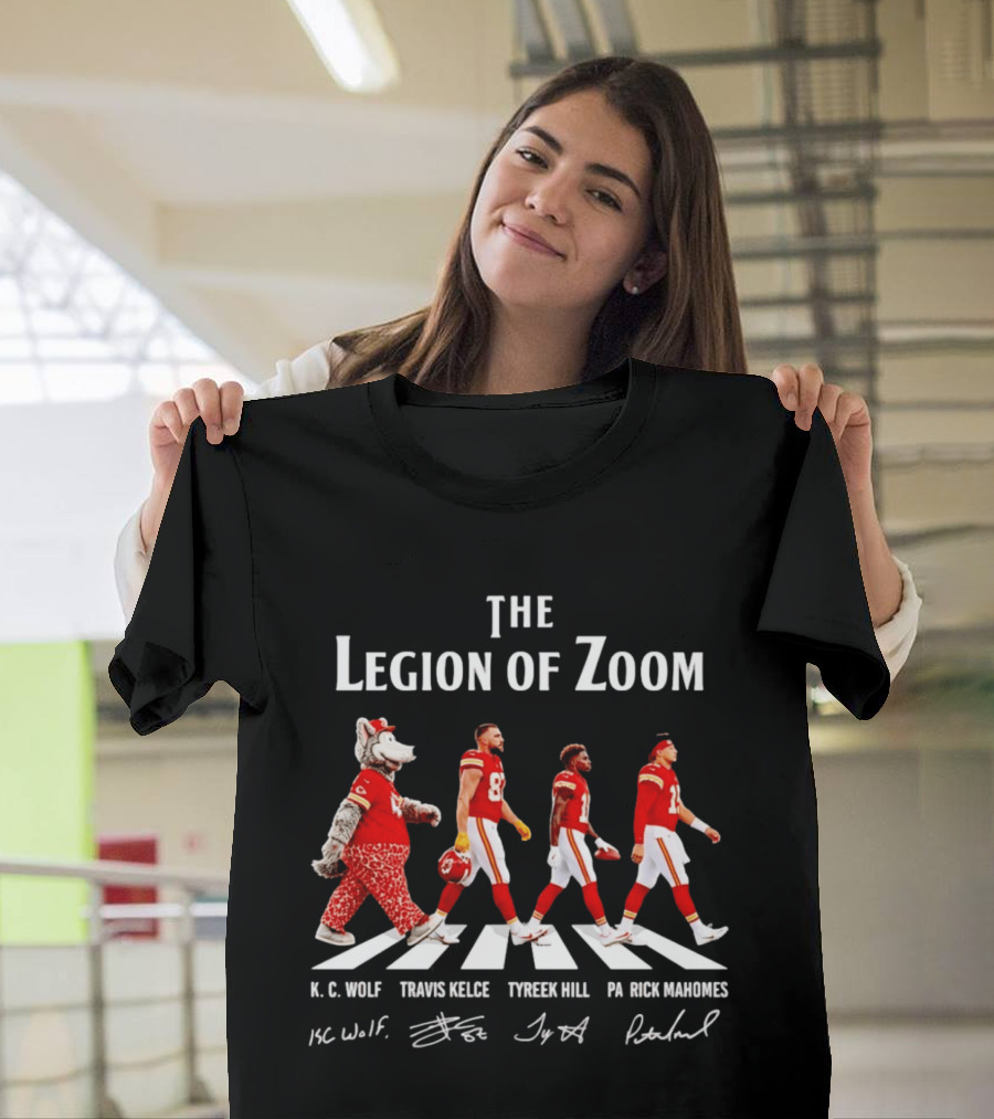 The Legion Of Zoom Kc Wolf Travis Kelce Tyreek Hill Patrick Mahomes T-Shirt