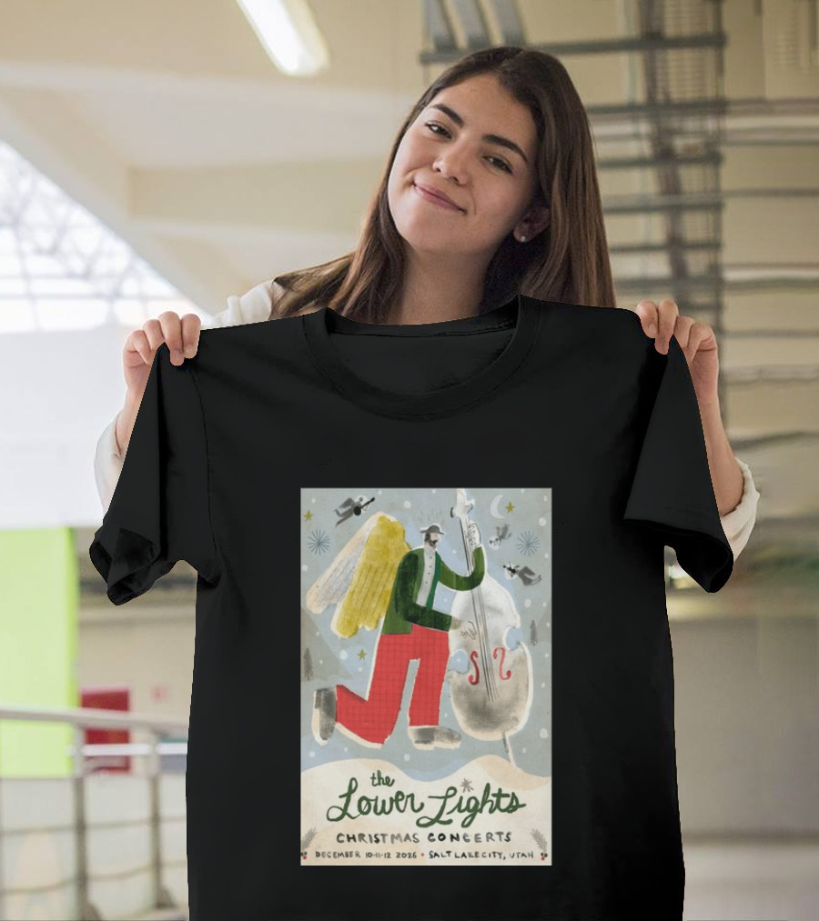The Lower Lights Christmas Concerts December 10 11 12 2026 Salt Lake City Utah Angel T-Shirt