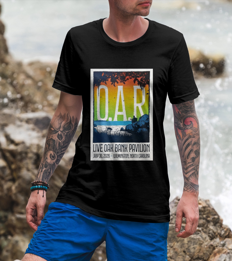O.A.R. Live Oak Bank Pavilion July 30 2026 Wilmington North Carolina T-Shirt