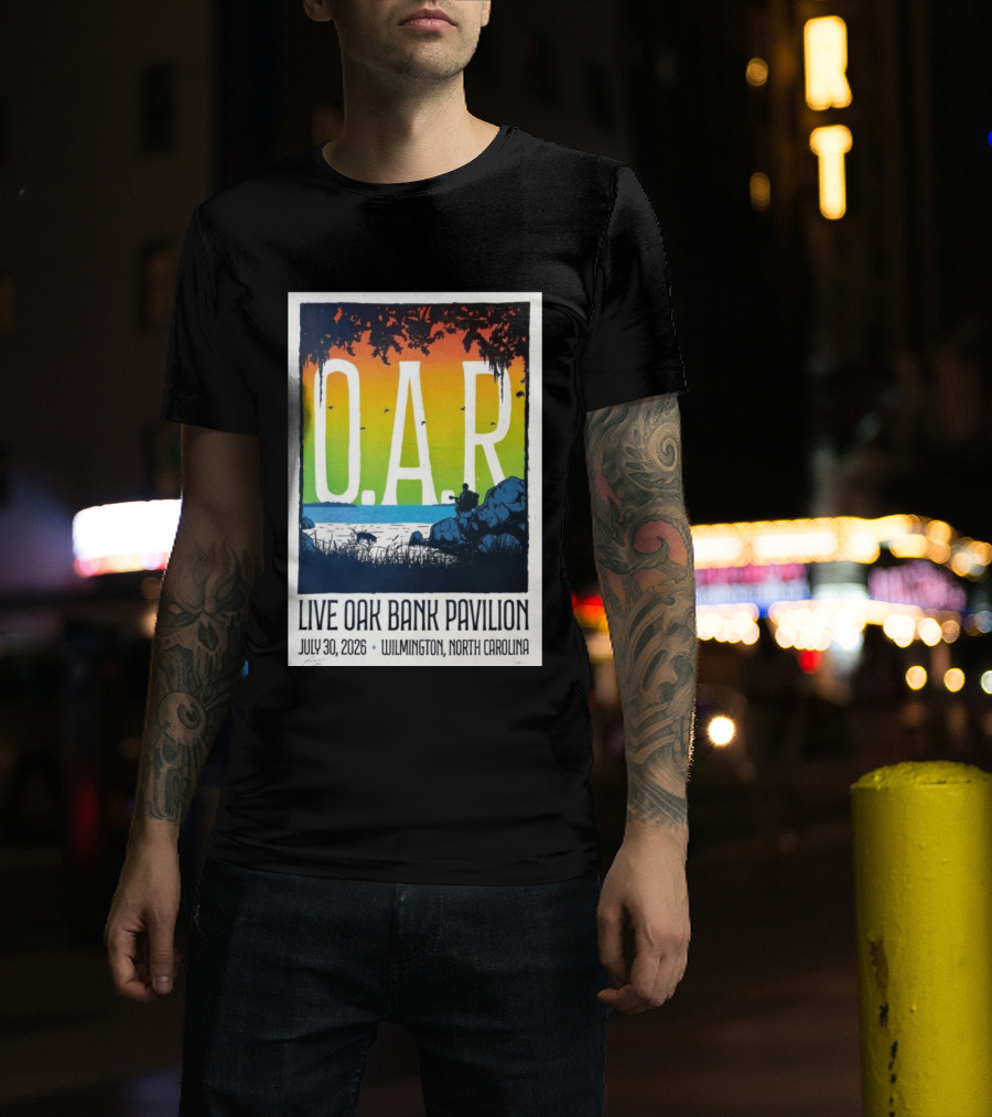 O.A.R. Live Oak Bank Pavilion July 30 2026 Wilmington North Carolina T-Shirt