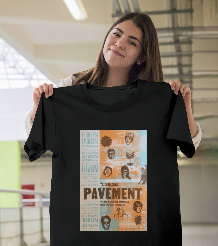 Pavement With Soccer Mommy Ryman Auditorium Nashville July 28 2026 T-Shirt