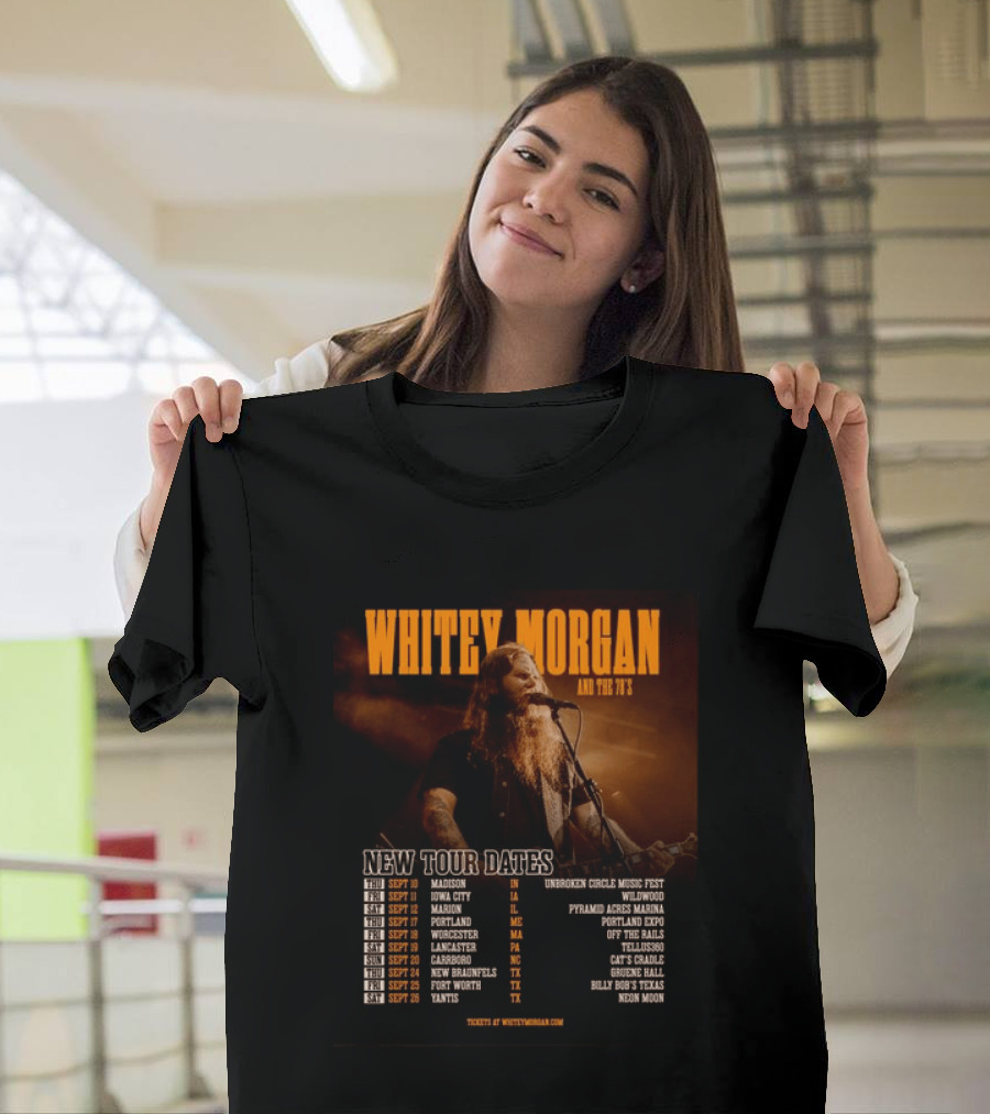 Whitey Morgan And The 78's New Tour Dates 2026 Concert Schedule T-Shirt