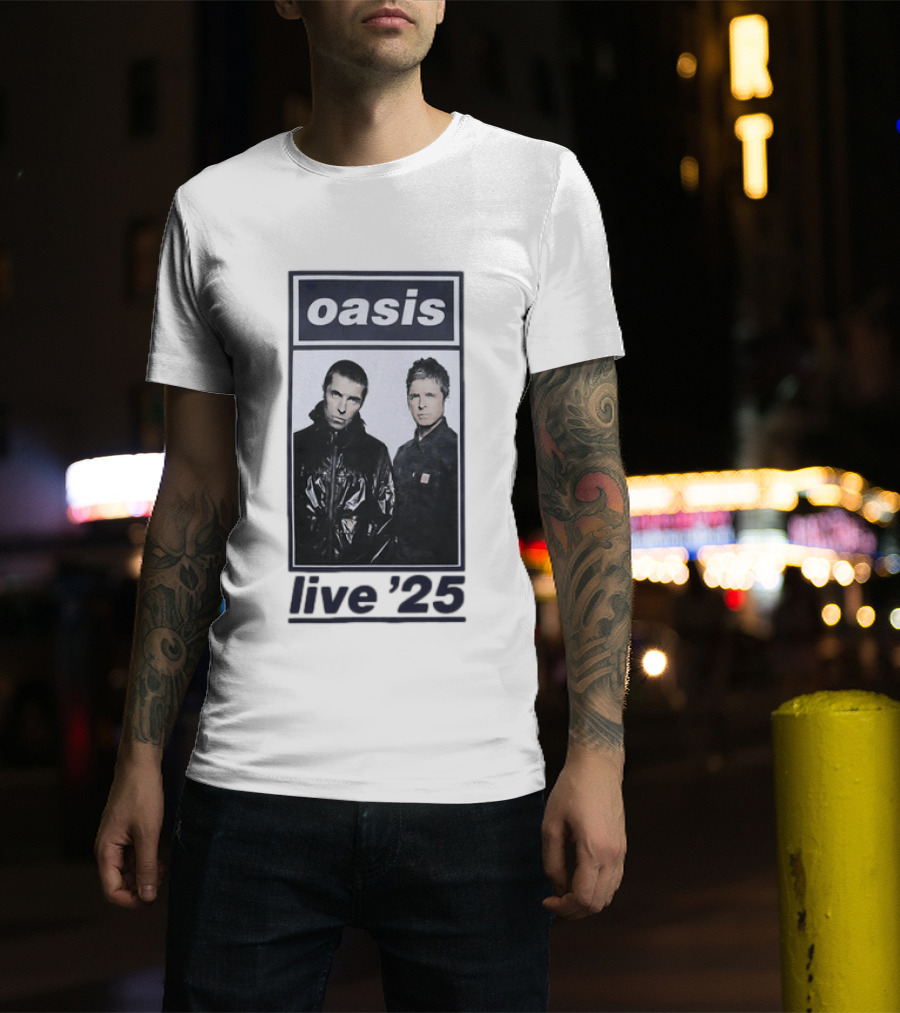 Oasis Live 2025 Liam Gallagher Band Tour T-Shirt