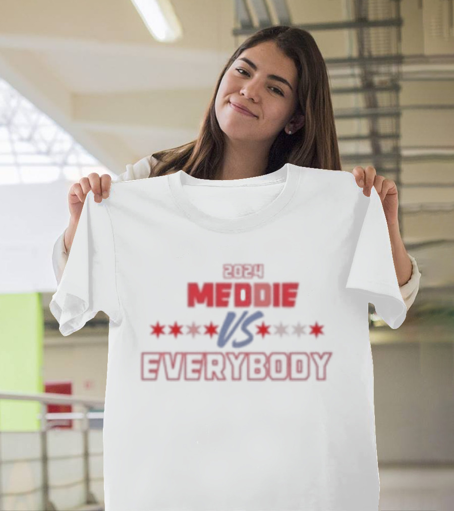 Run 4 Meddie Vs Everybody Red And Blue Stars T-Shirt