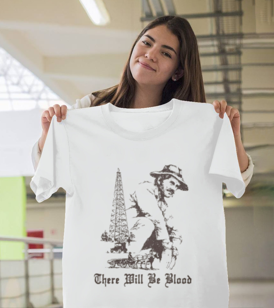 There Will Be Blood Rusty Mailbox Store Oil Derrick Cowboy T-Shirt