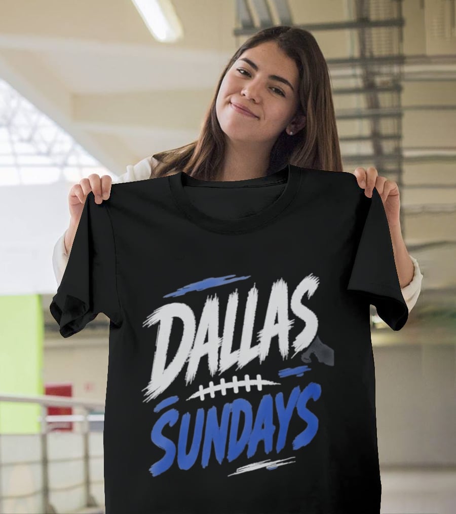 Dallas Sundays Football Brushstroke T-Shirt