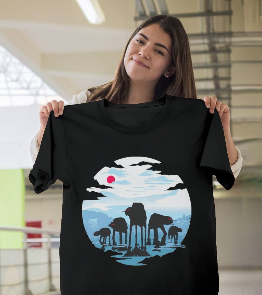 AT AT Walkers Ice Planet Battle Scene T-Shirt