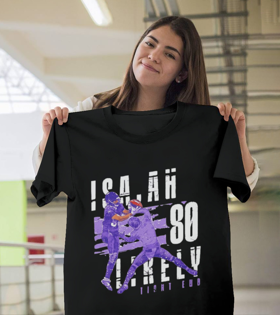 Baltimore Ravens Isaiah Likely 80 Tight End Football Player T-Shirt
