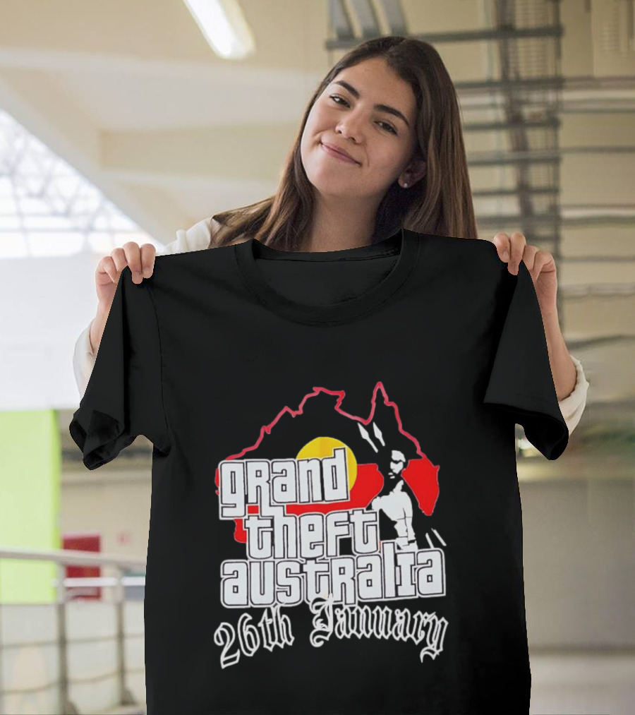 Grand Theft Australia 26th January Map Australian T-Shirt