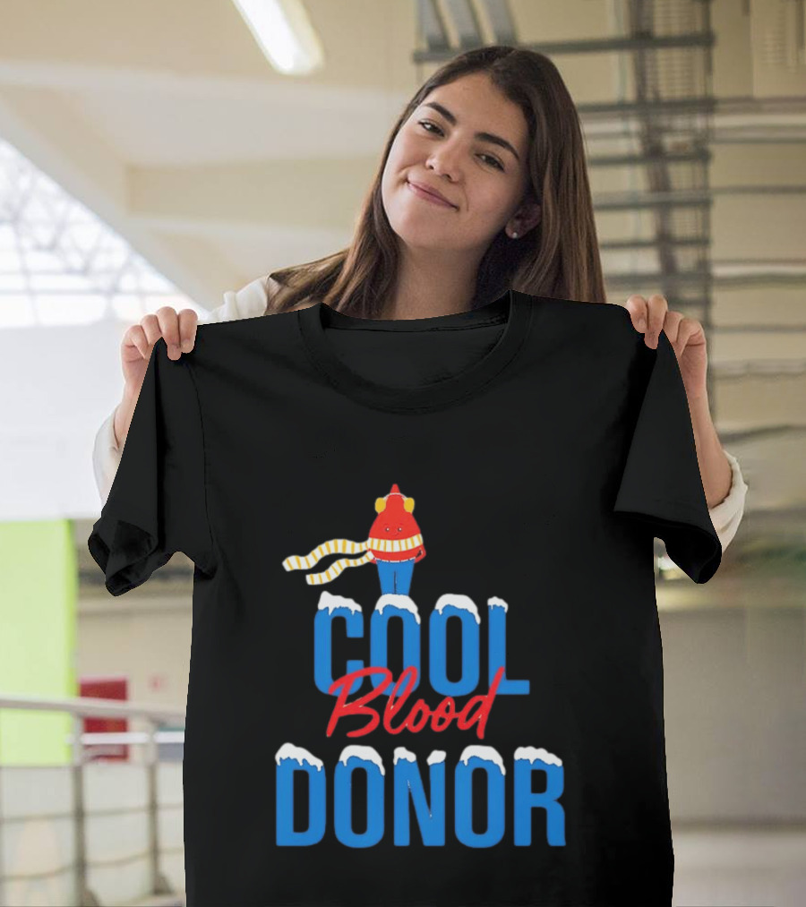 Cool Blood Donor Winter T-Shirt