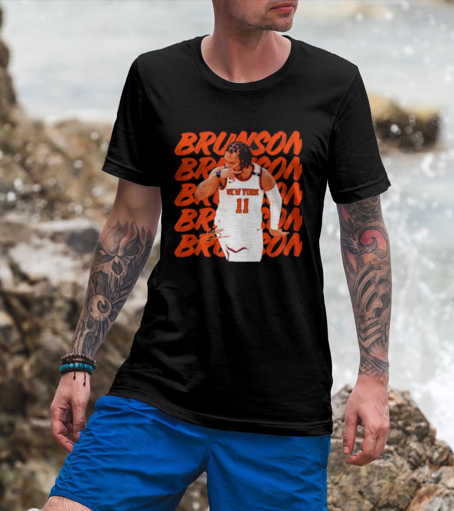 Brunson 11 New York Knicks Basketball Player T-Shirt