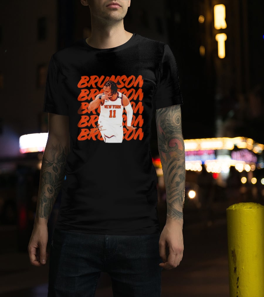 Brunson 11 New York Knicks Basketball Player T-Shirt