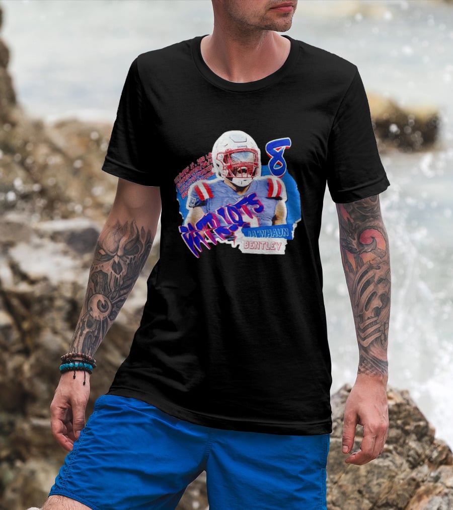 Patriots Ja'whaun Bentley New England 8 Football Superstars T-Shirt
