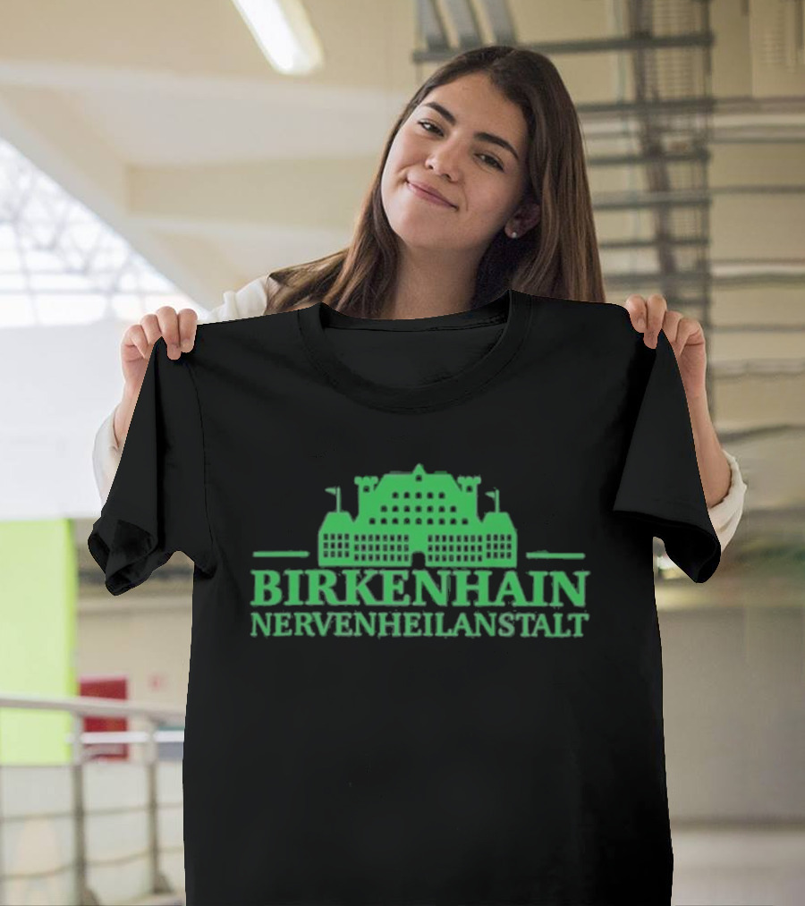 Kiz Birkenhain Nervenheilanstalt Building Icon Green T-Shirt