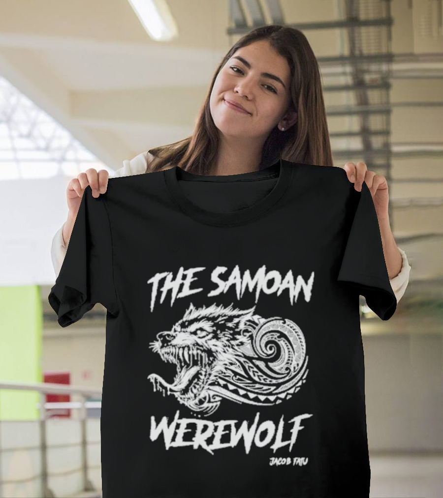 The Samoan Werewolf Jacob Fatu Fierce Tribal Wolf Head T-Shirt